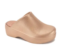 Women's Zippy Platform Clogs|Yellow Box Best