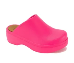 Women's Zippy Platform Clogs|Yellow Box New