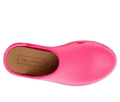 Women's Zippy Platform Clogs|Yellow Box New