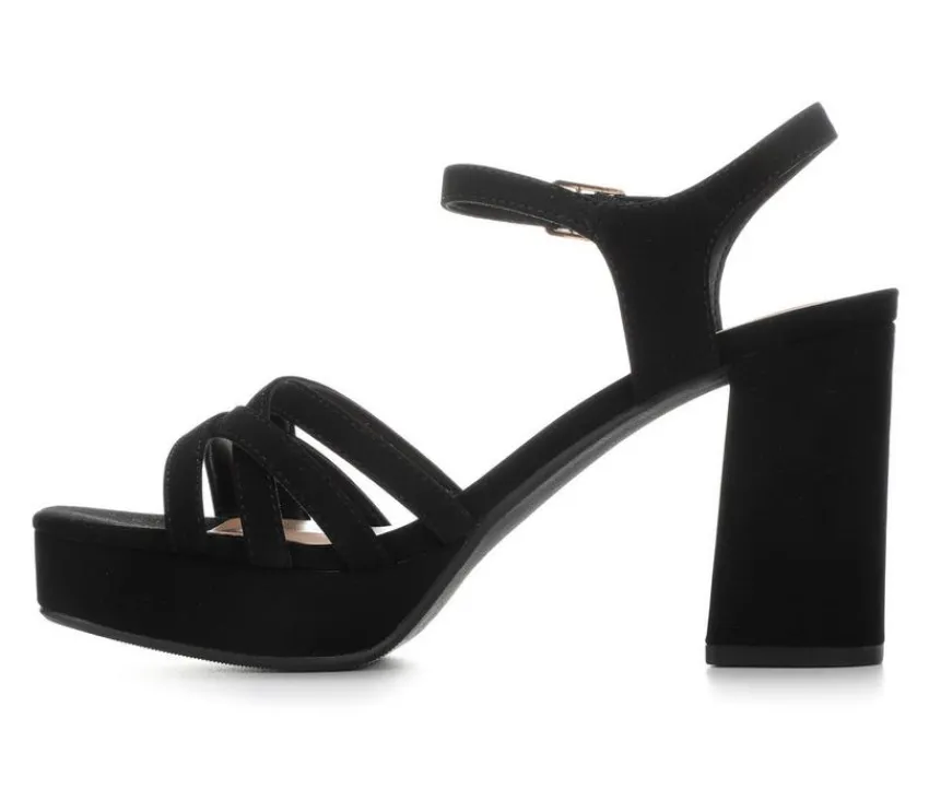 Women's Loona-S Block Heels|Y-Not Online